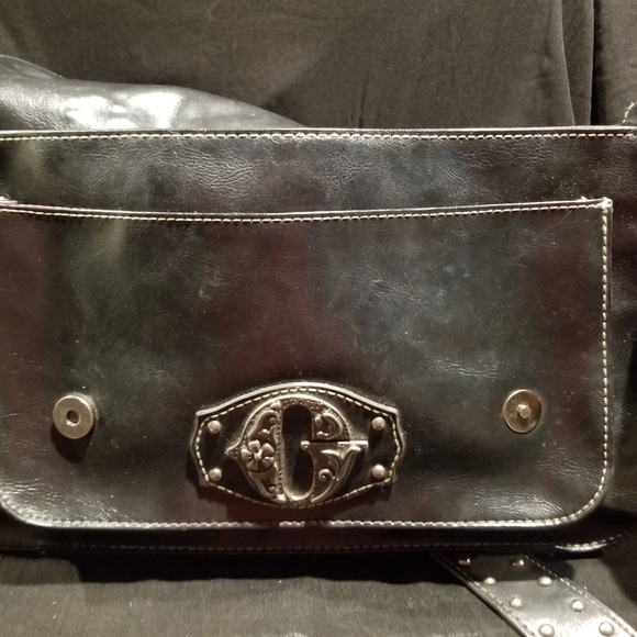 Guess Sgoulder Bag/Leather with Rivets - Picture 5 of 7